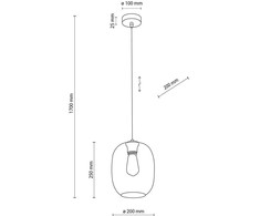 Pakabinamas šviestuvas Lampa wisząca TK Lighting Lampa wisząca ELIO GRAPHITE 5971 TK Lighting