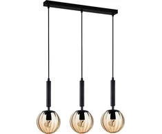 Italux Pakabinamas šviestuvas Ravena PND-2324-3L BK+AMB