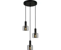 Italux Pakabinamas šviestuvas Santia PND-65342-3A-BK+SG