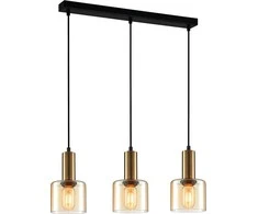Italux Pakabinamas šviestuvas Santia PND-65342-3-BRO+AMB