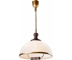 Pakabinamas šviestuvas Lamkur Lamkur Ramona 47492 pakabinamas šviestuvas 1x60W E27 balta/pušis