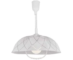 Pakabinamas šviestuvas Lampa wisząca Lampa wisząca zwis żyrandol Luminex Viryklė 1x60W E27 balta 5288