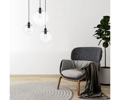Pakabinamas šviestuvas Lampa wisząca Light Prestige Wisząca Puerto duża juoda (LP-004/1P L BK) - Light Prestige