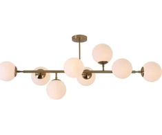 Pakabinamas šviestuvas Lampa wisząca Light Prestige Nowoczesna lampa sufitowa auksinė Light Prestige Dorado kule LP-002/8P