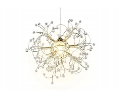 Pakabinamas šviestuvas Lampa wisząca Lucide Trio Rl Gloria lampa wisząca zwis 1x40W E27 auksinė (R31311003)