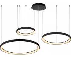 „Lucide Modern Vidal“ LED 120 W juodos spalvos pakabinamas šviestuvas svetainei