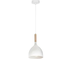 Luminex „Noak Wood E365b“ pakabinamas šviestuvas, 1x60W, E27, 1194, baltai ruda spalva