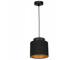 Pakabinamas šviestuvas Lampa wisząca Luminex Frodi zwis 1x60W E27 juoda/auksinė (3181)
