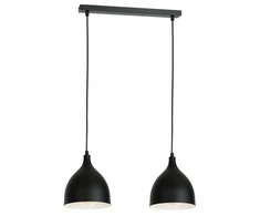 Pakabinamas šviestuvas Luminex Kabanti lempa Kabanti pakabinama šviestuvas Luminex Noak 2x60W E27 juoda 6222