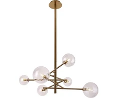Pakabinamas šviestuvas Lampa wisząca MAXlight Lampa wisząca mosiądz do salonu Maxlight LOLLIPOP P0294