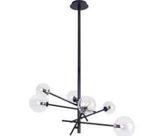 Pakabinamas šviestuvas MAXlight Pakabinama lempa juoda moderni Maxlight LOLLIPOP rutuliai P0395