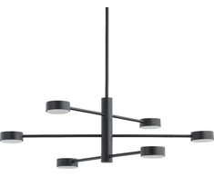 Pakabinamas šviestuvas Žibintas Nowodvorski LAMPA lubų reguliuojamas ORBIT 7946 Nowodvorski pramoninės molekulės klijuoti valgomasis juoda
