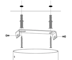 Pakabinamas šviestuvas Lampa wisząca Sigma Wisząca lampa su kulami Perla 33486 balls metalo sp. szklana juoda balta