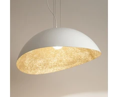 Pakabinamas šviestuvas Lampa wisząca Sigma Lampa wisząca do jadalni SOLARIS 40616 balta auksinė