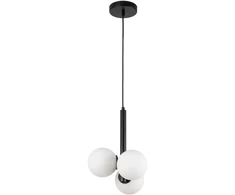 Pakabinamas šviestuvas Lampa wisząca Sigma Wisząca lampa su kulami Perla 33486 balls metalo sp. szklana juoda balta