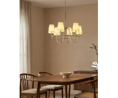 Pakabinamas šviestuvas Lampa wisząca Spotline-SLV Żyrandol Yamethin metal sidabrinė (712042 Bel)