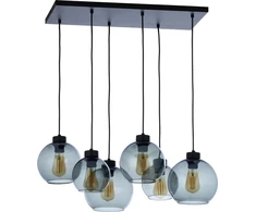 Pakabinamas šviestuvas TK Lighting CUBUS 2833 grafito spalvos lubinis šviestuvas virš stalo