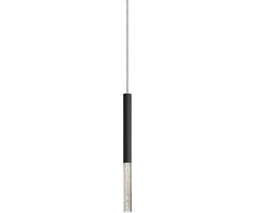 Pakabinamas šviestuvas Lampa wisząca Zumaline LAMPA wisząca LOYA P0461-01E-P7P7 metalo sp. OPRAWA tuba zwis LED 5W 3000K su bąbelkami juoda permatomas