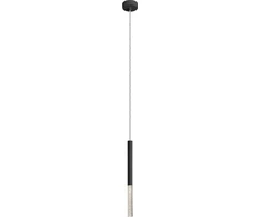 Pakabinamas šviestuvas Lampa wisząca Zumaline LAMPA wisząca LOYA P0461-01E-P7P7 metalo sp. OPRAWA tuba zwis LED 5W 3000K su bąbelkami juoda permatomas