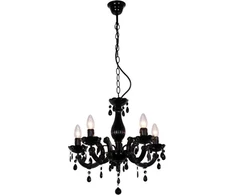 Pakabinamas šviestuvas Lampa wisząca Zumaline Magnolia retro juoda (RLD94016-5B)