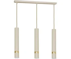 Luminex Reno 9516 pakabinamas šviestuvas 3x8W GU10 smėlio/aukso spalvos