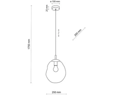 Pakabinamas šviestuvas Tkkrywult Lampa wisząca SOL MINI NEW 10082 TK Lighting