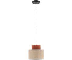 Pakabinamas šviestuvas Tkkrywult Lampa wisząca DUO JUTA BROWN 3139 TK Lighting