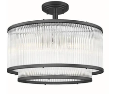 Pakabinamas šviestuvas Lampa wisząca Zumaline Zuma Line Sergio C0528-05H-P7AC plafon lampa sufitowa 5x60W E14 juoda/transparentny