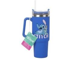 Paladone ABYstyle DISNEY Classics Stitch Mėlyna Sandarus Puodelis su Šiaudeliu | 900 ml