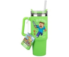 Paladone ABYstyle MINECRAFT Žalia Sandarus Puodelis su Šiaudeliu | 900 ml