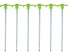 PALAPINĖS KUOLAI 19CM RINKINYS 6VNT METALAS PLASTIKAS CAMP ACTIVE 502991