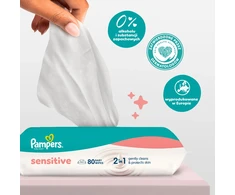 Pampers Drėgnosios servetėlės Sensitive 20 pak. 80 servetėlių = 1200 vnt.