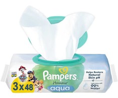 Servetėlės kūdikiams Pampers Harmonie Aqua Baby Paw Patrol, 3 pakuotės, 144 vnt.