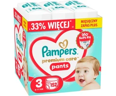 Pampers Premium Care Sauskelnės-Kelnaitės, 3 Dydžio, 152 vnt.