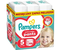 Pampers Pieluchomajtki Active Baby 5 11-17 kg, 136 vnt.