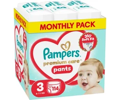 „Pampers Premium Care“ sauskelnės, 3 vnt., 6–11 kg, 114 vnt.