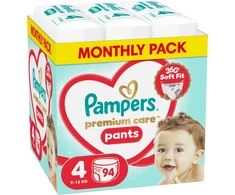 Pampers sauskelnės-kelnaitės Premium Care 4 9-15 kg, 94 vnt.