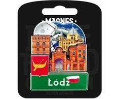 Pan Dragon Aš myliu Lenkiją, Lodzės magnetas ILP-MAG-C-LOD-28