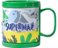 Pan i Pani Gadżet Puodelis vaikams - Supermenas 3D