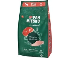 Šunų Maistas - PAN MIĘSKO Jautiena su Triušiu 30% Baltymų 3kg