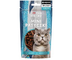 Kačių Priedas - PAN MIĘSKO Mini Tunų Lazdelės 50g Hipoalerginė Žuvies Skonis