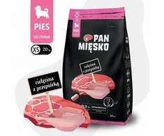 Pan Mięsko Cielęcina su przepiórką XS 20kg