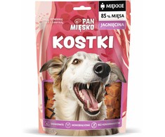 Šunų Priedas - PAN MIĘSKO Kvadratai Su Aviena 100g Hipoalerginis Be Grūdų