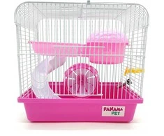 Panama Pet graužikų narvas 27x20,5x25,5 cm baltas/rožinis