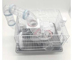 Panama Pet Graužikų narvas, 35,5x26,6x27,5 cm, baltas/pilkas