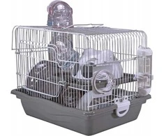 Panama Pet Graužikų narvas, 35,5x26,6x27,5 cm, baltas/pilkas