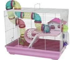 Panama Pet Narvelis graužikams laikinam laikymui 47x30x37 cm balta/mėlyna