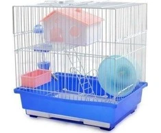 Panama Pet graužikų narvas 30x23x31 cm baltas / mėlynas