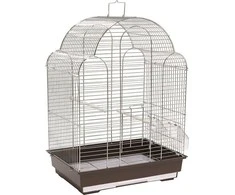 Panama Pet paukščių narvas, 42x30x57 cm, sidabrinis rudas