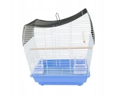 Panama Pet Paukščių narvelis, mėlyna, juoda ir mėlyna viela, matmenys 36 x 28,8 x 46 cm